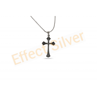 Silver medallion - cross